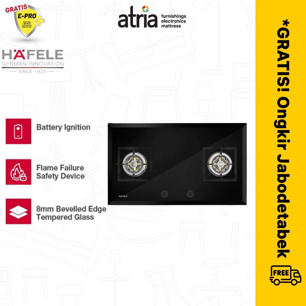 KOMPOR HAFELE BUILT IN HOB 2 TUNGKU BAVARIA 2.80