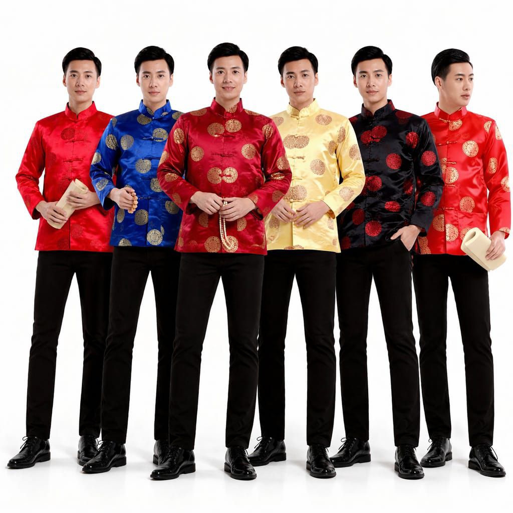 Realpic AP-15 S-3XL Atasan pria impor baju sangjit pria atasan pria cheongsam sangjit pria