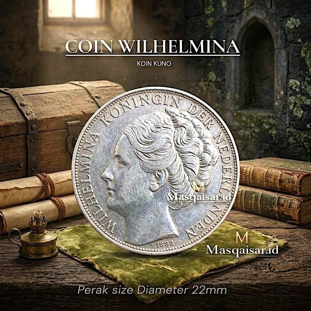 Koin Wilhelmina Netherlands 2½ Best Quality 1931,1936,1939,1940, Koin Perak Kuno Belanda 0,5% Premiu