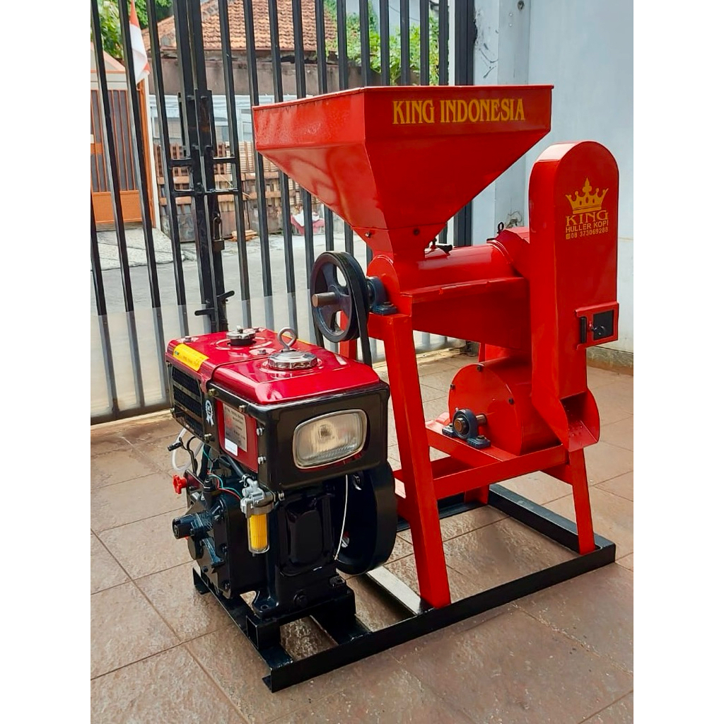 MESIN GILING KOPI/ HULLER KOPI PENGUPAS KULIT KERING/ DIESEL