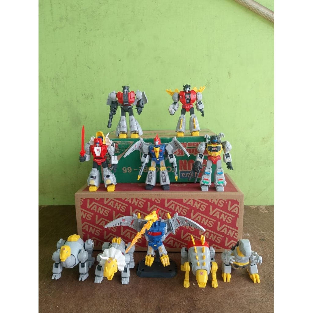 Blokees Transformers dinobots set dinosaurus dan robot version