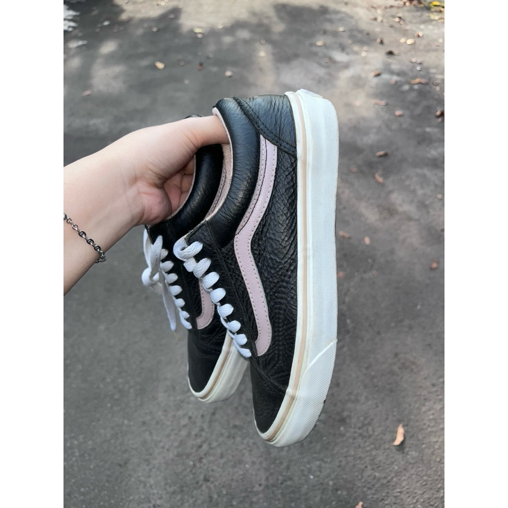 [PRELOVED] VANS OLD SKOOL BLACKPINK LEATHER ORIGINAL