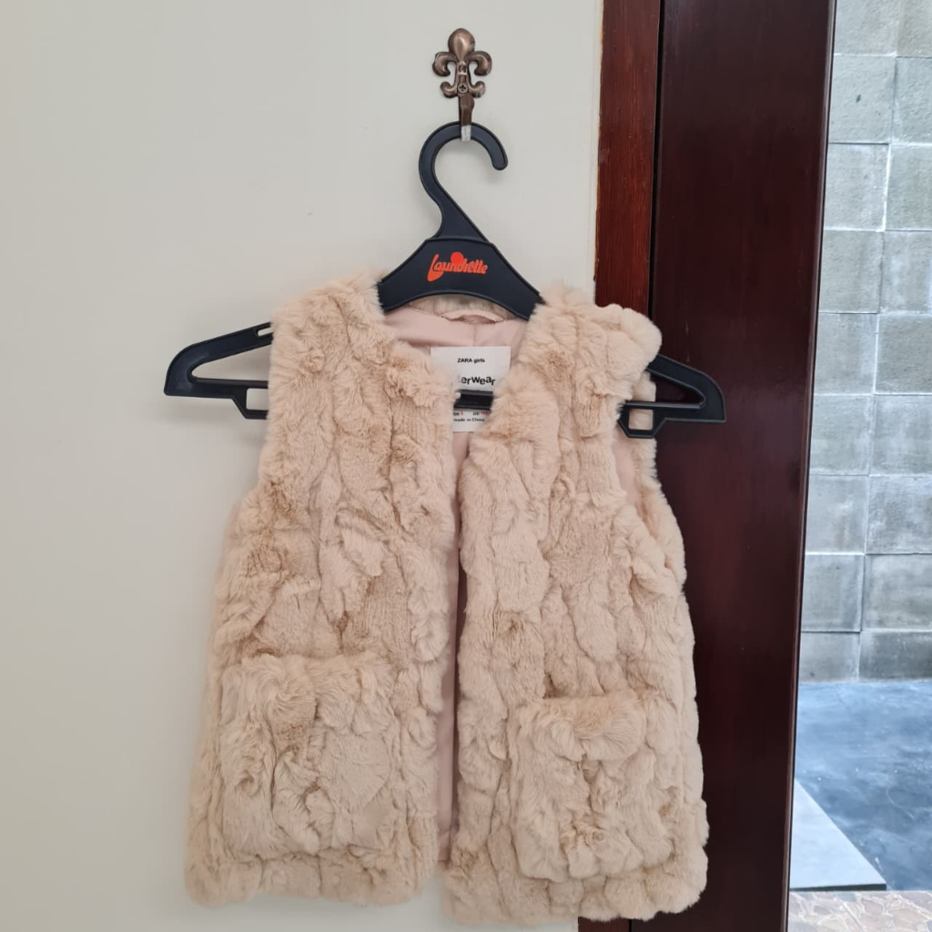 Vest/Rompi Bulu Anak Perempuan Zara Kids