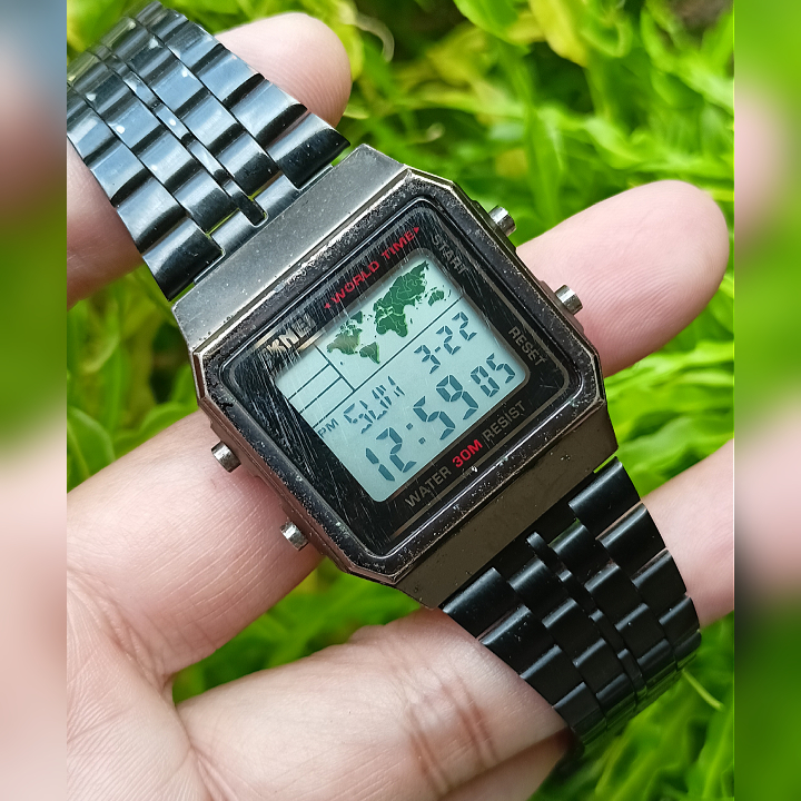 SKMEI 1338 Digital Vintage Watch Original Second | Jam Tangan Pria Preloved