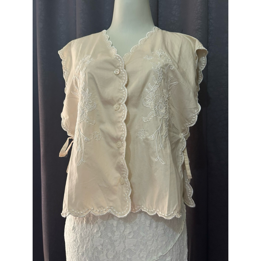 Preloved like new Cotton ink Studio Bordir Top