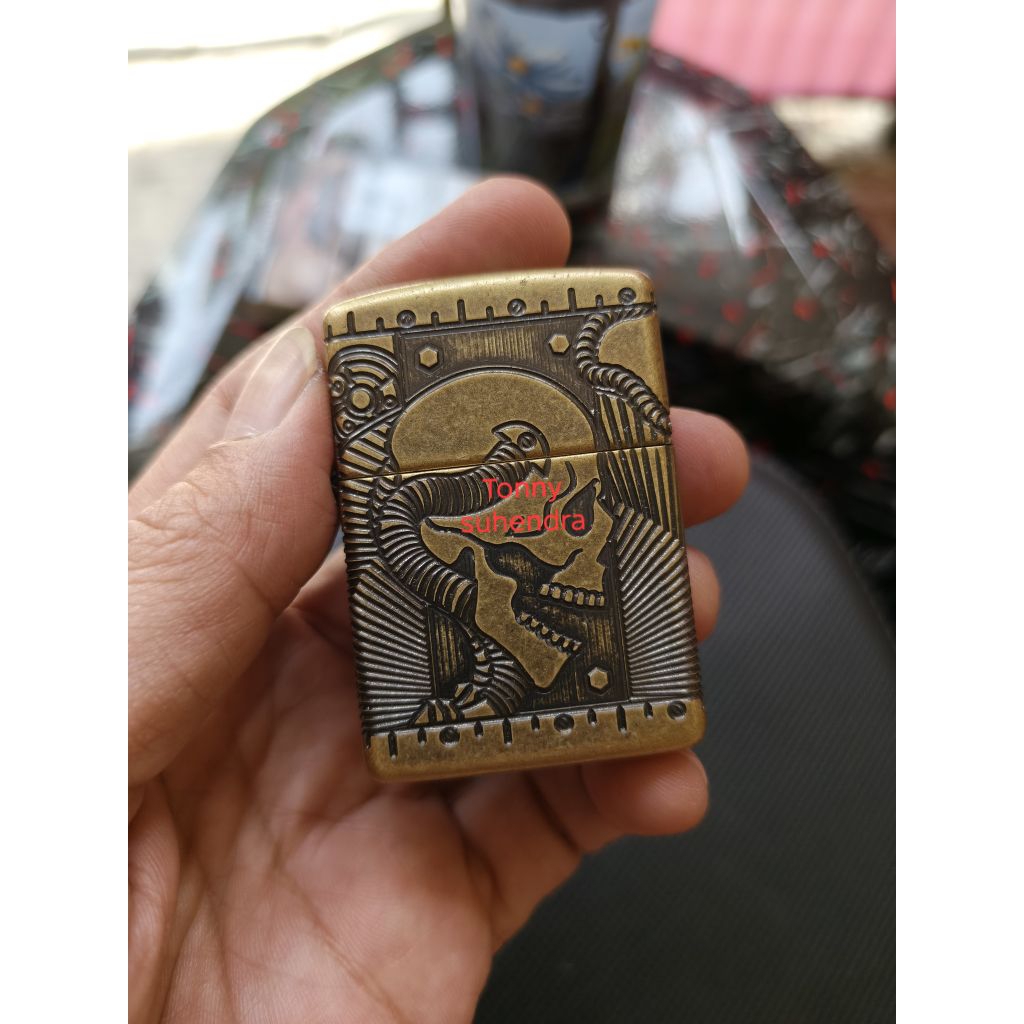 Zippo 29268 Steampunk Armor MultiCut Antique Brass