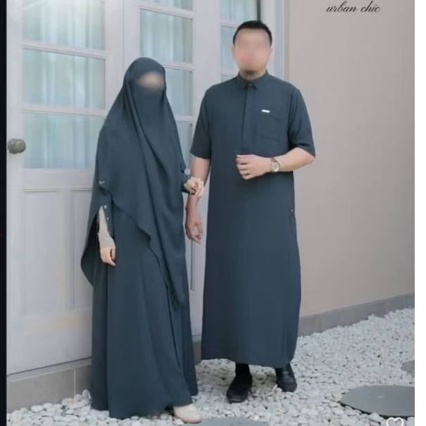 PRELOVED ummu sarah zareen abaya dan FK set