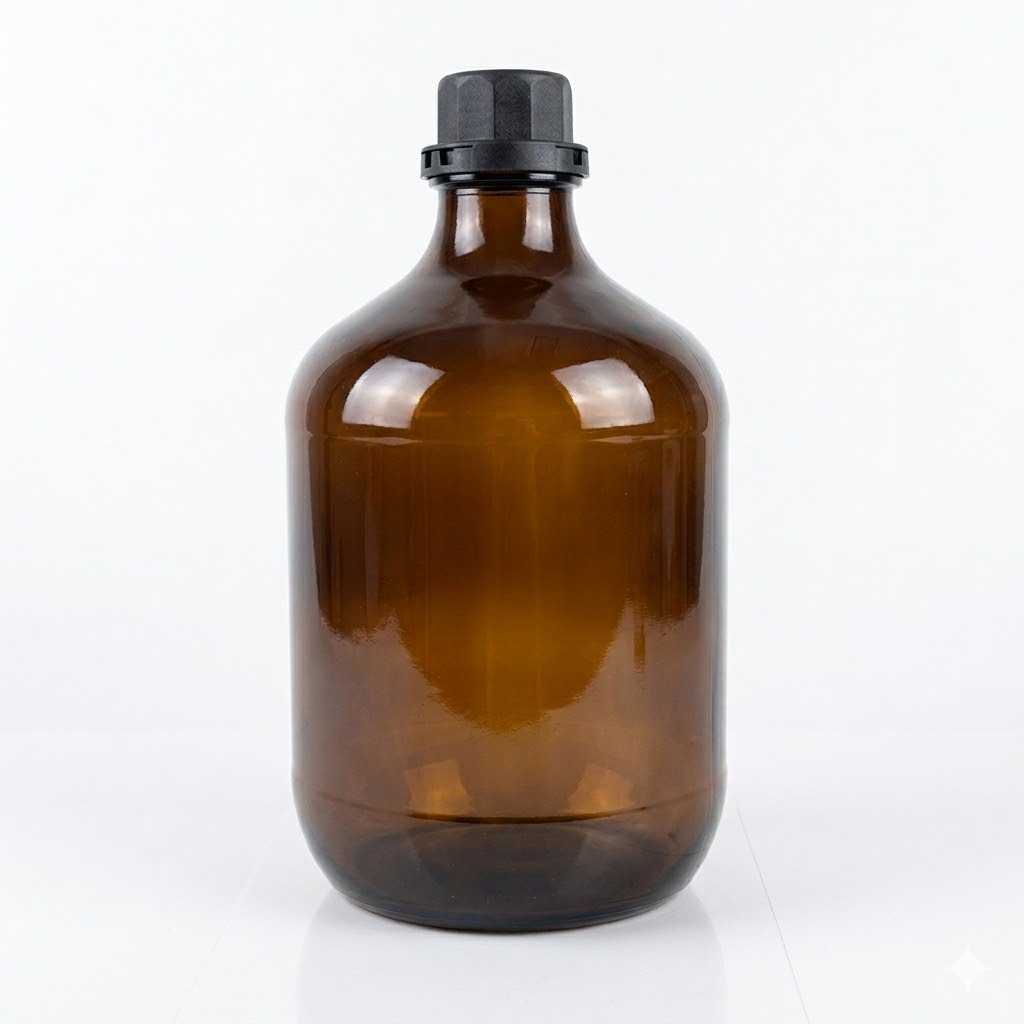 Botol Kaca Amber/Coklat 2,5Liter