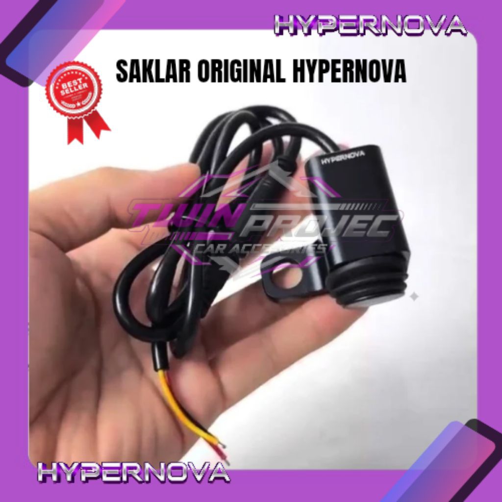 HYPERNOVA - ORIGINAL SAKLAR SWITCH V3 LAMPU UNIVERSAL HYPERNOVA ON OFF ON SAKLAR MINI LASER HRX1 HRX