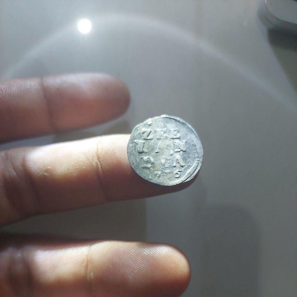 Koin perak zeelandia tahun 1716 rare.