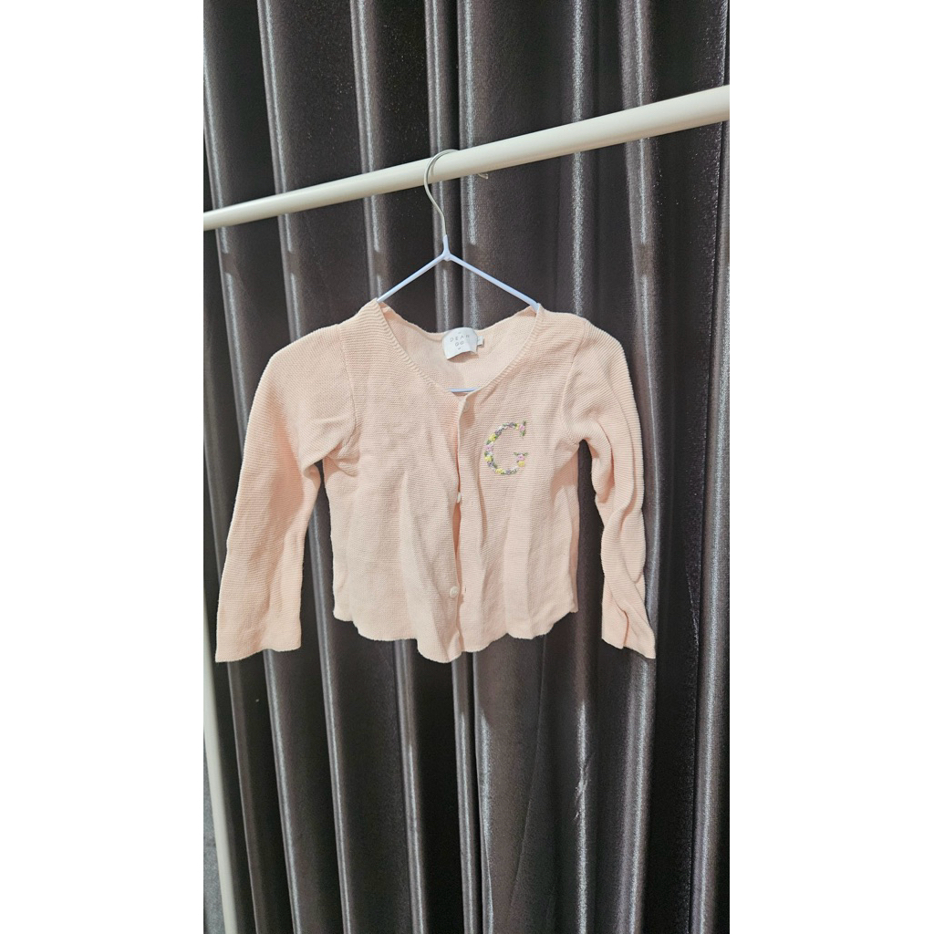 Dear GG official cardigan in pastel pink (Preloved)