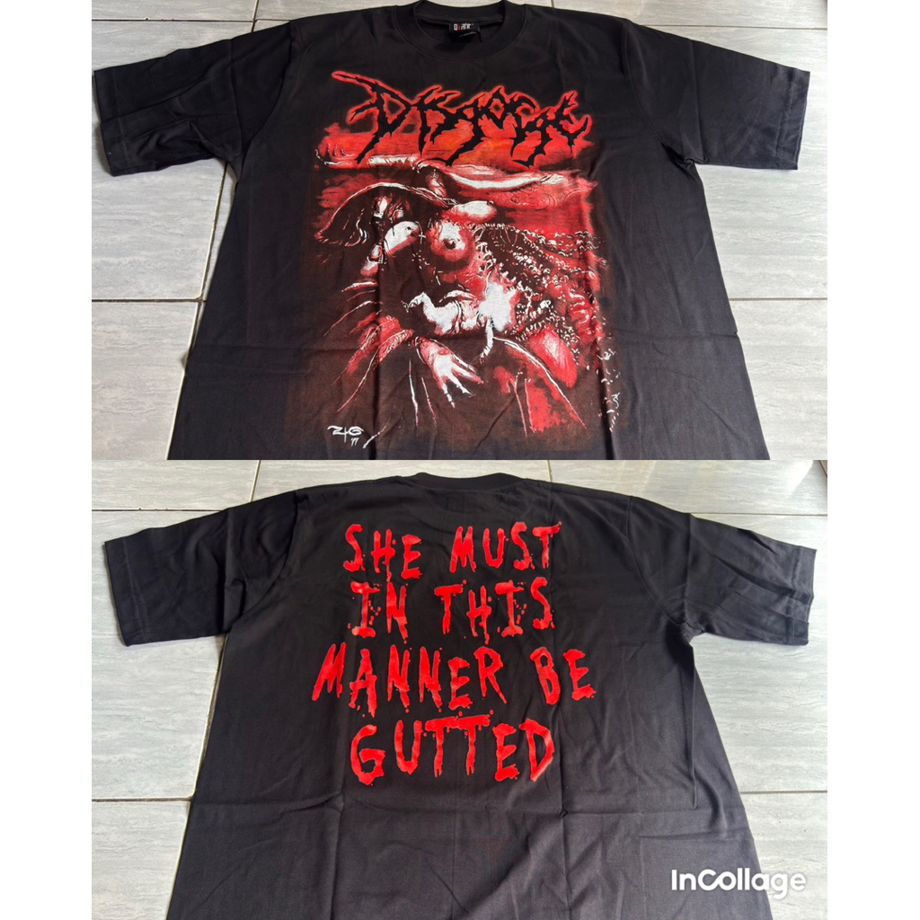 DISGORGE she lay gutted -  Tshirt | Kaos musik | kaos band | kaos metal | Tshirt band