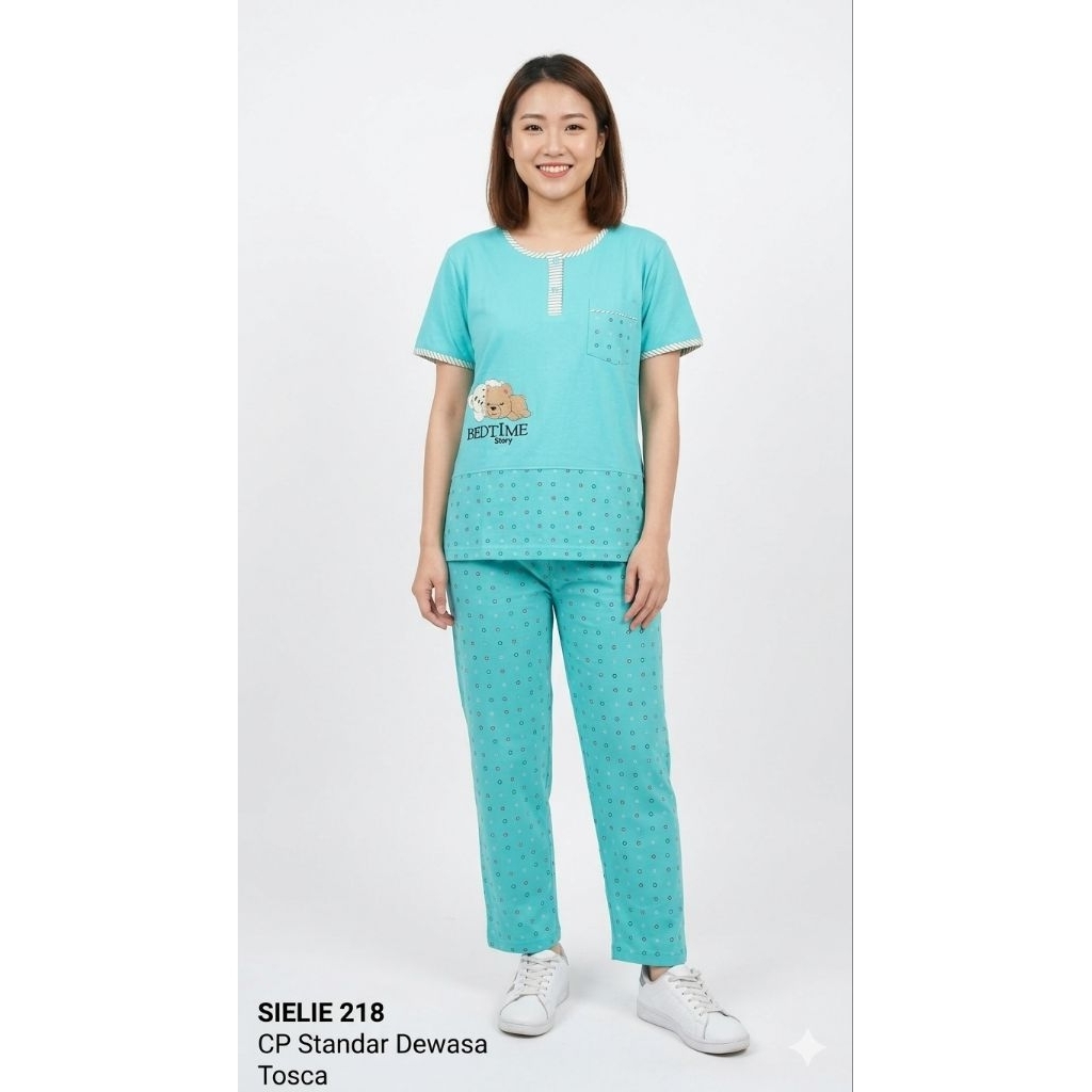 SIELIE Setelan Baju Tidur Piyama Babydoll CP Standar All Size Kaos