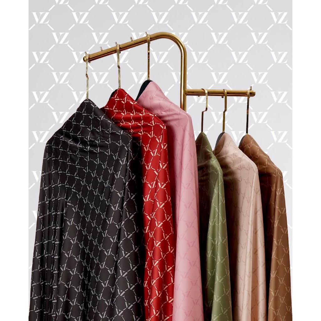 VZ Azaleira Prayer Set (Mukena, Rok, Pouch) Premium Silk Original by VIVI ZUBEDI