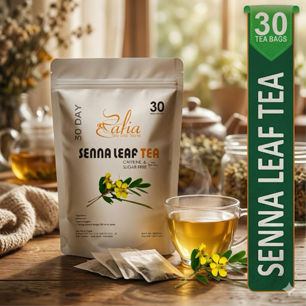 SENNA LEAF TEA : SENNA ALEXAN DRINA / DAUN JATI CINA (DETOX TEA)