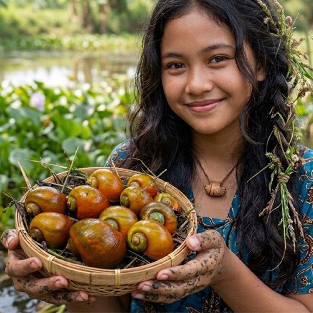 Keong Sawah Jumbo Hidup Segar 1Kg | Keong Besar Fresh, Pakan Ikan & Siap Masak
