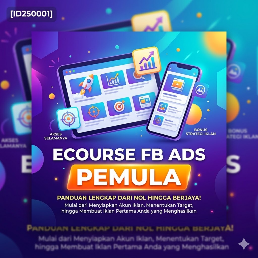 ID250001 - Ecourse Fb Ads Pemula