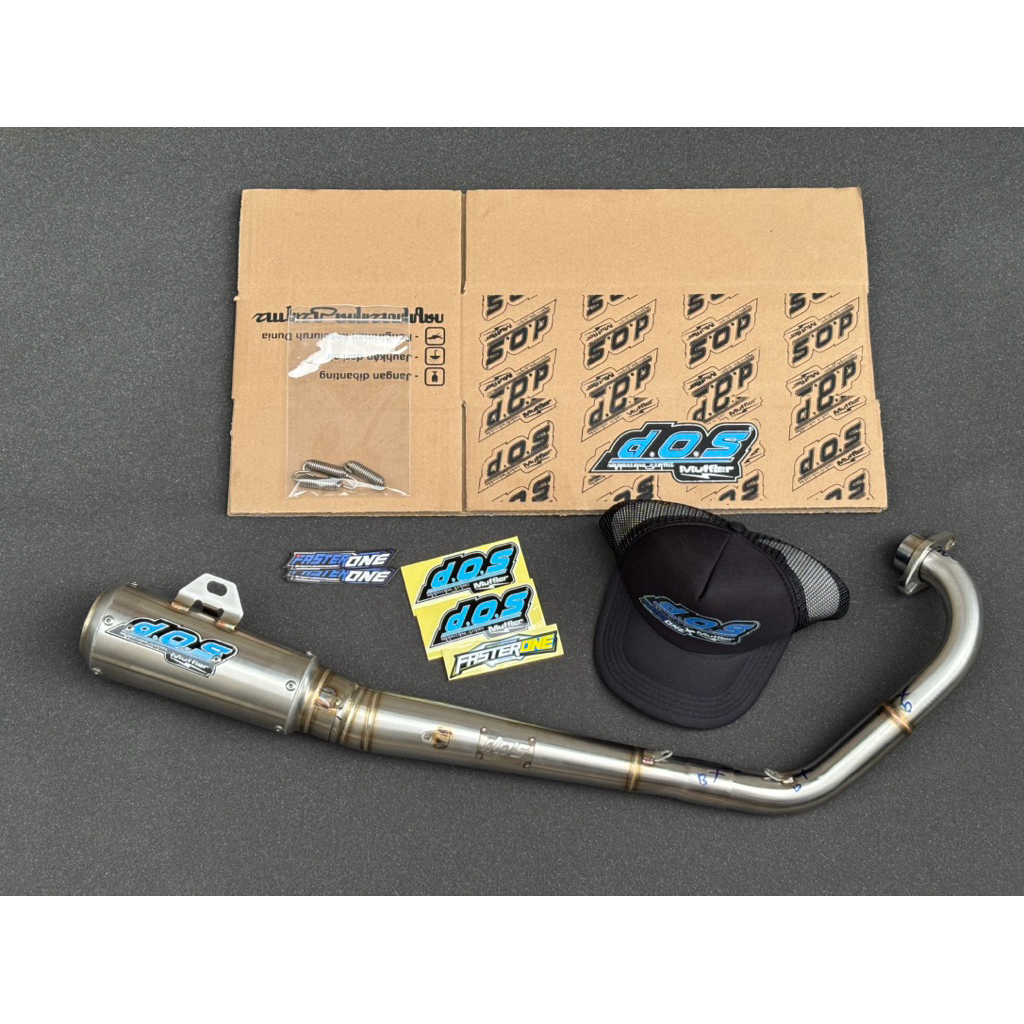 Knalpot Dos muffler original MX KING PROSTREET model Freeflow / Lurus