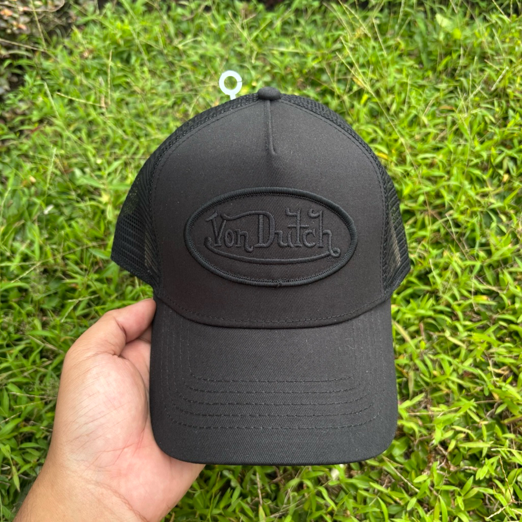 VON DUTCH TRUCKER USA - BLACK ON BLACK