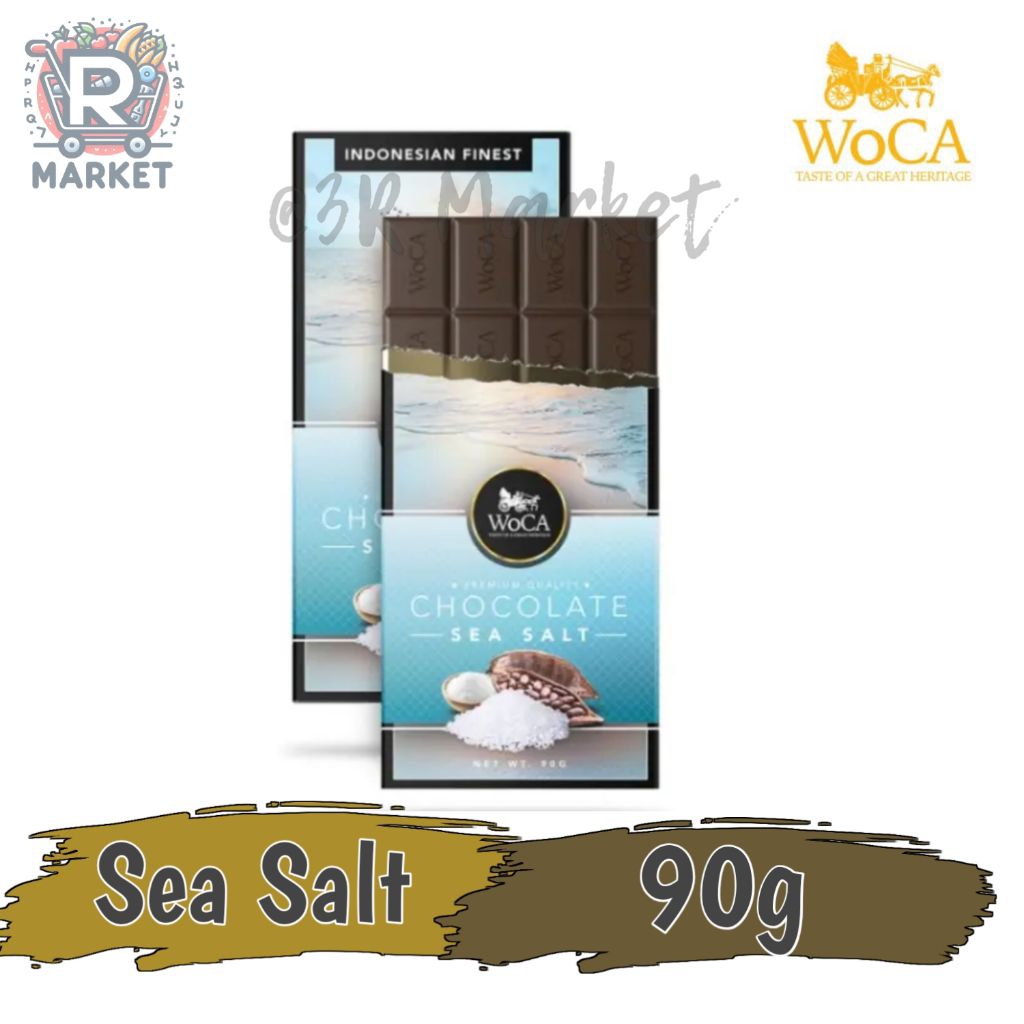Woca Chocolate Sea Salt Chocolate Woca Bar Premium Quality Indonesia Heritage