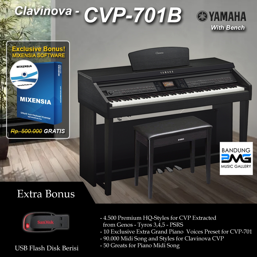 Yamaha Clavinova CVP 701 / CVP-701 / CVP701 B - Digital Piano