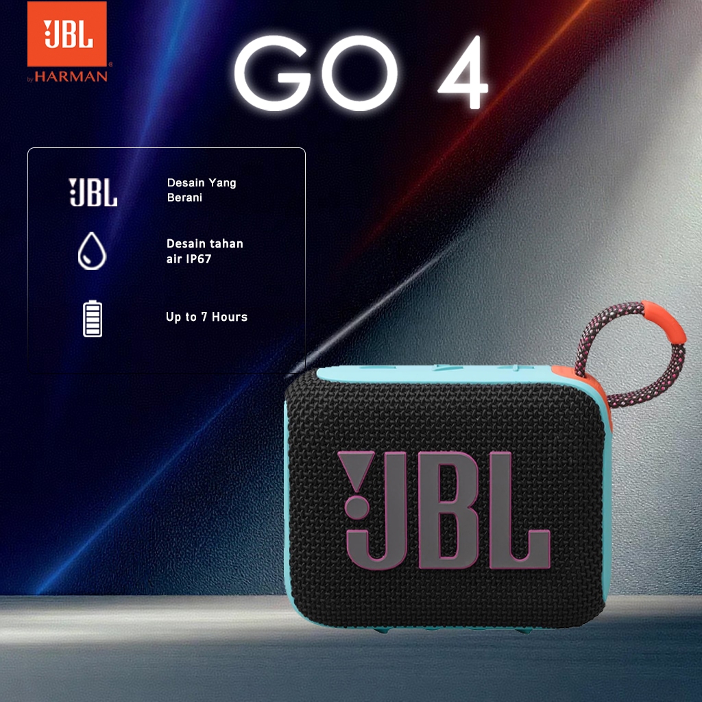 100% Original JBL Go 4 Portable Bluetooth Speaker Outdoor Sports Waterproof Bass Barang For Android 