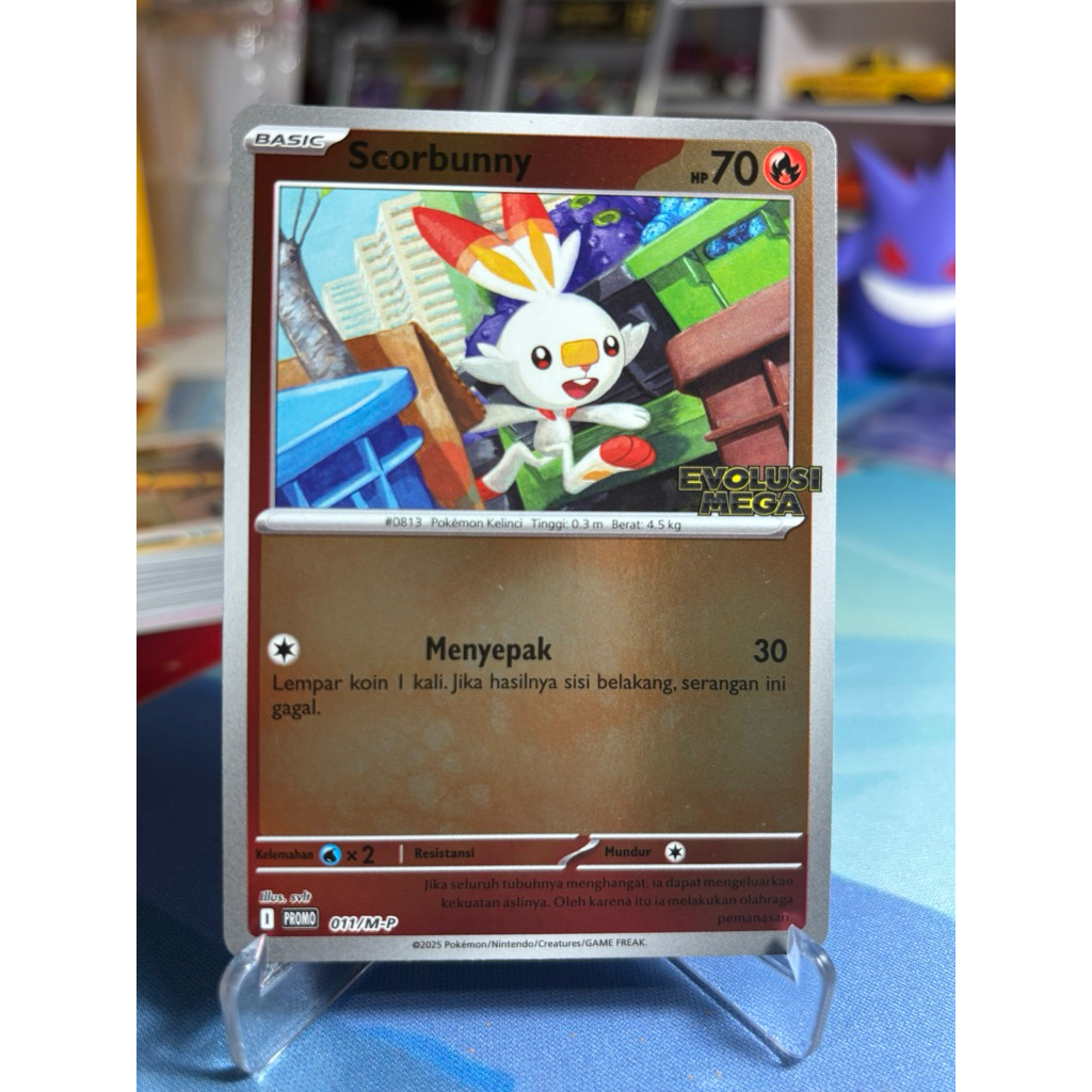 kartu promo pokemon set indomaret evolusi mega