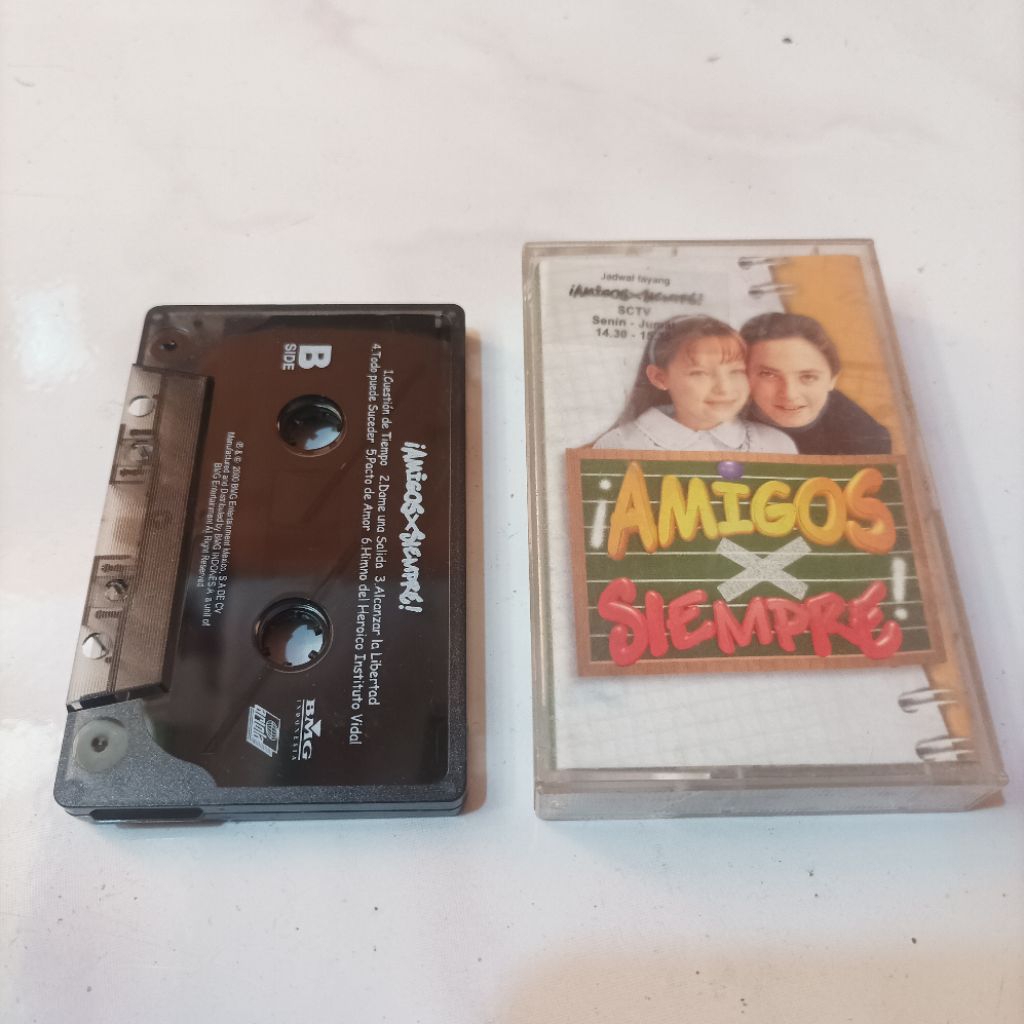 Original Rare Langka Kaset Pita Tape Musik Ost Film Telenovela Amigos X Siempre