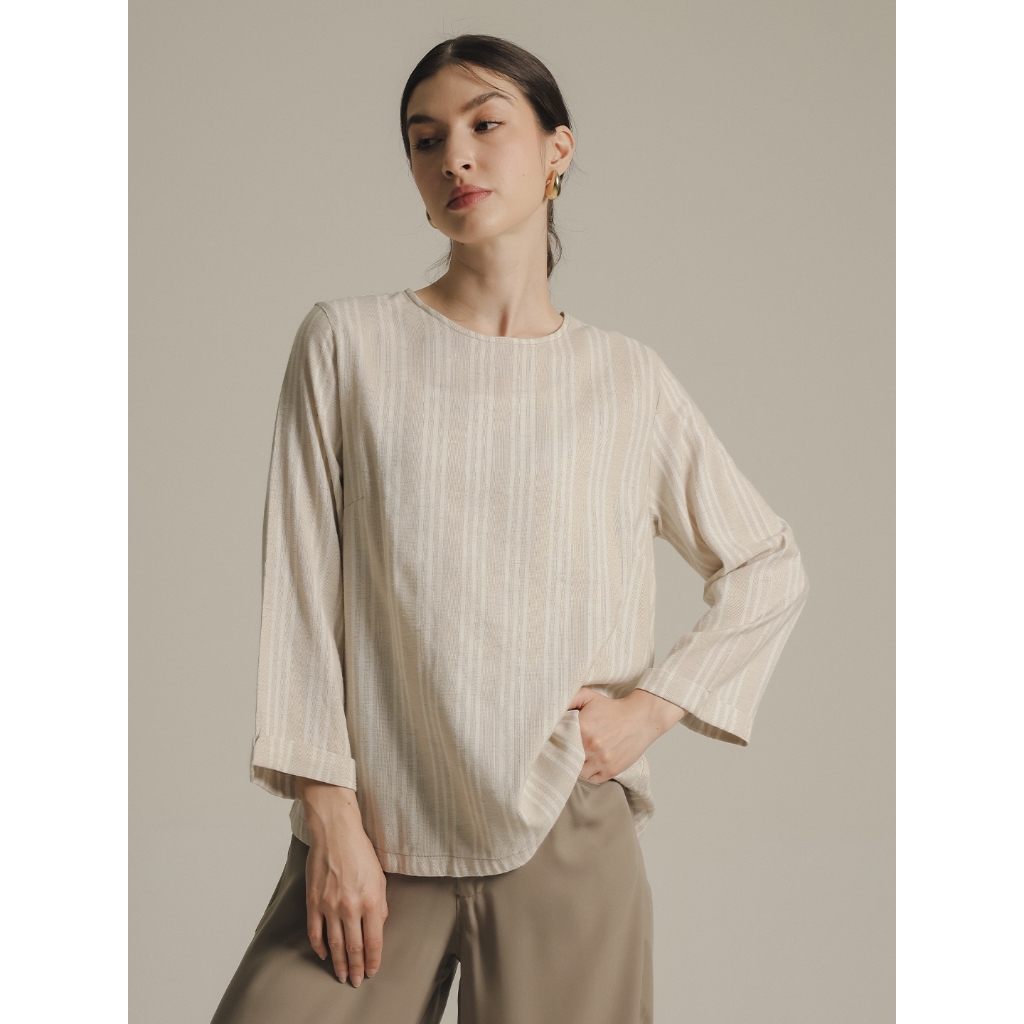 EXPAND Yuceni Blouse |Kemeja Wanita - Atasan Lengan Panjang
