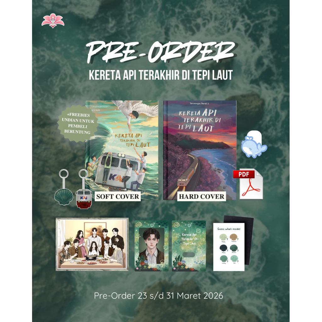 [ BUNDLING ] TEROWONGAN MERAH & KERETA API DI TEPI LAUT BY MWIZAMONAT