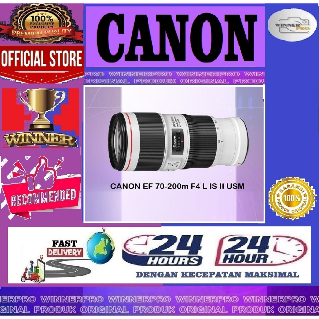 LENSA CANON EF 70-200mm F 4L IS II USM