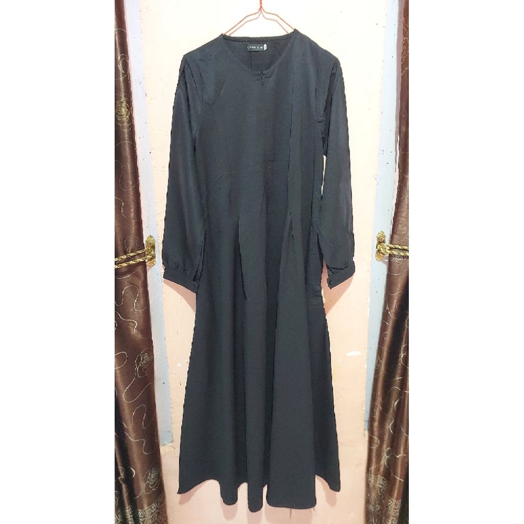 Gamis Wanita Hitam Polos Preloved