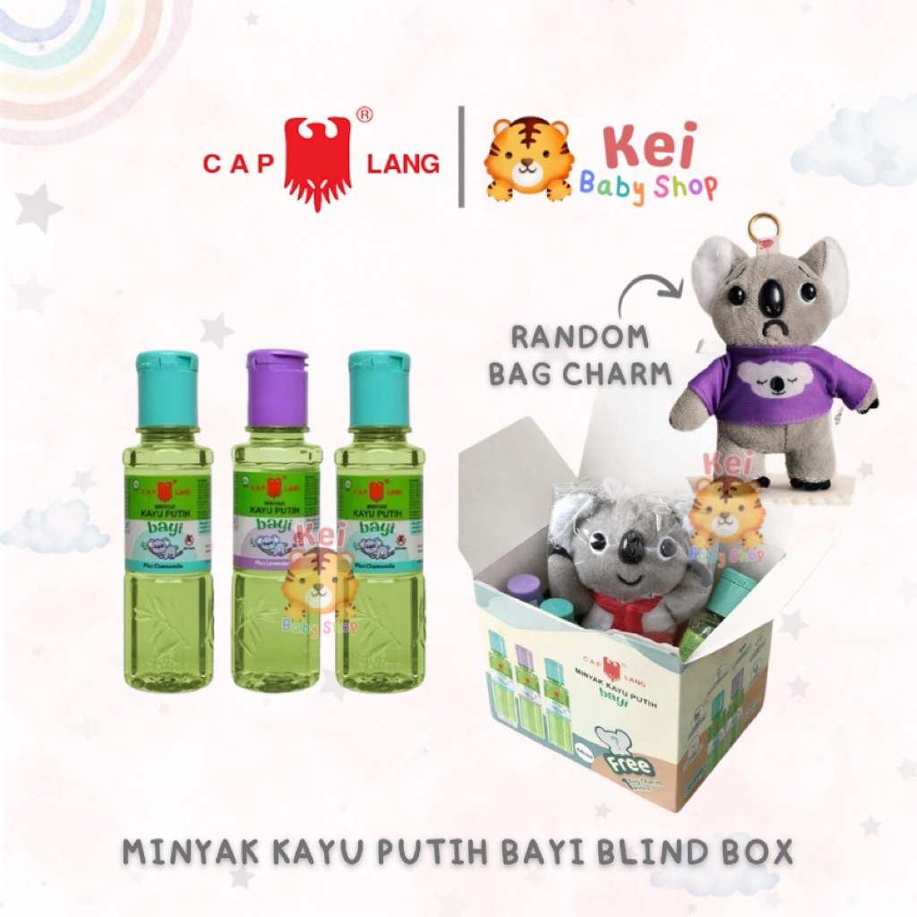 Cap Lang Minyak Kayu Putih Bayi Paket Blind Box Gratis Bag Charm Koala / Paket Bundling Hemat Cap La
