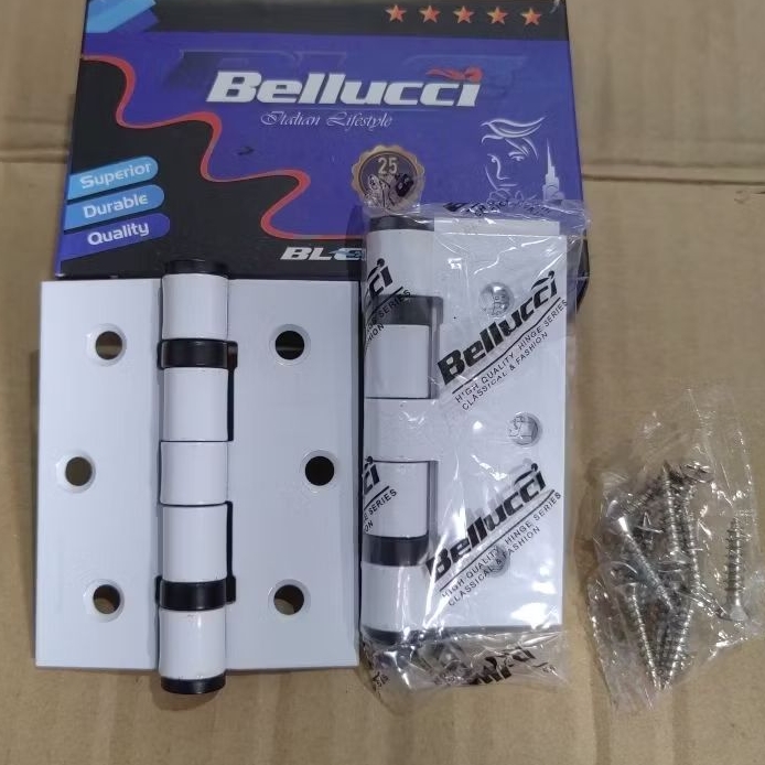 Engsel Jendela Bellucci 3" WHITE / Engsel Jendela Kayu Bellucci 3 inch PUTIH / Engsel Jendela 3 inch