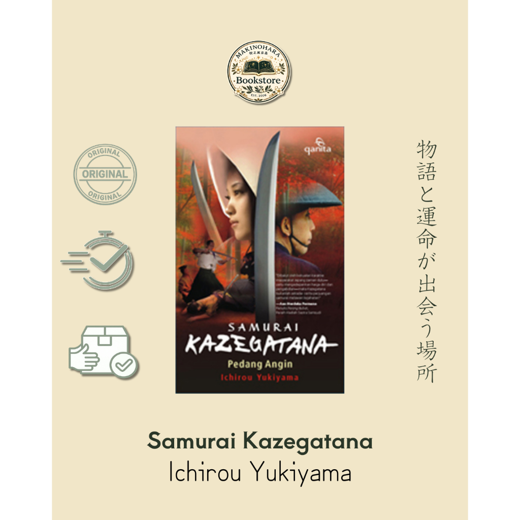 Samurai Kazegatana: Pedang Angin – Ichirou Yukiyama | Novel Jepang Preloved