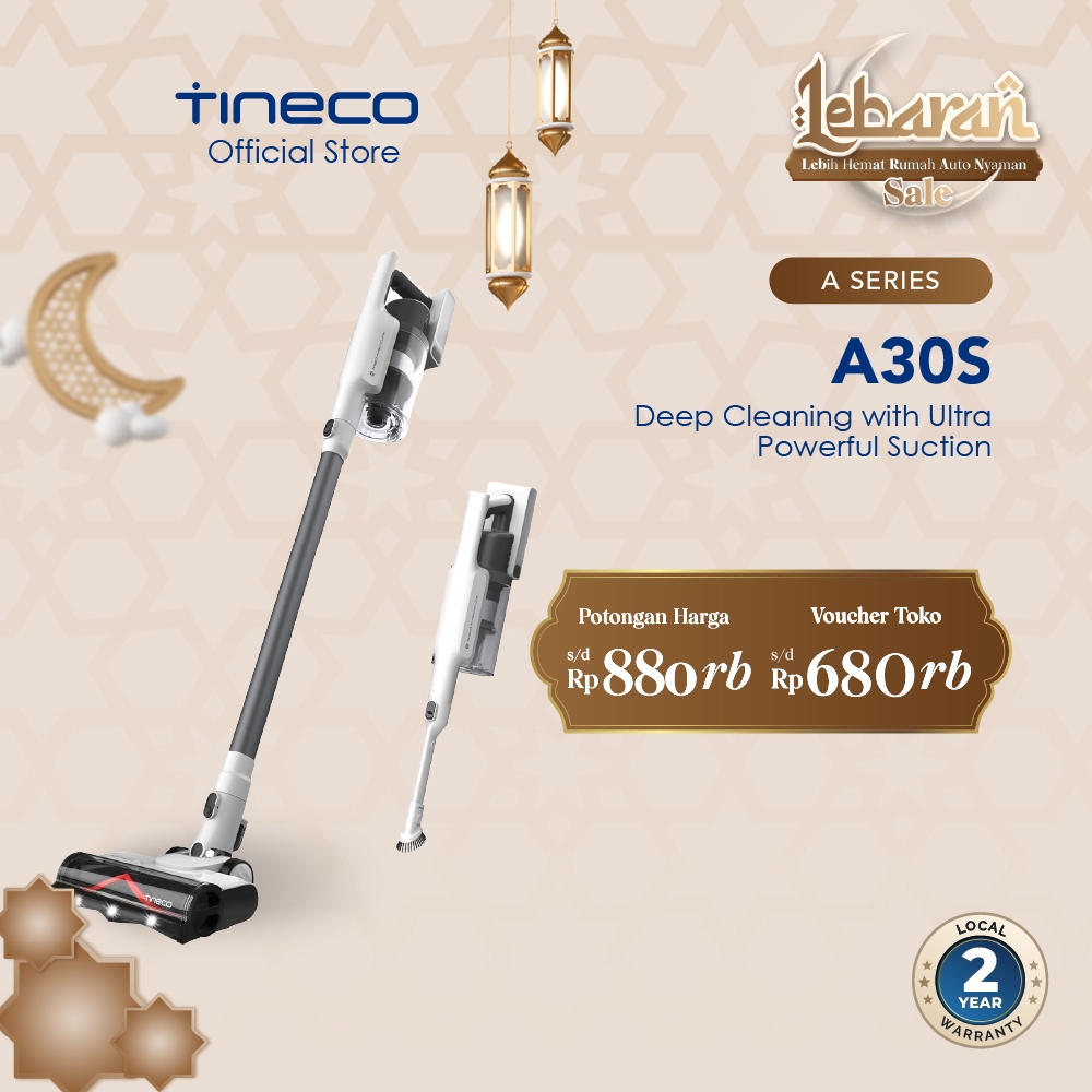 Tineco A30S Pet Powerful Cordless Stick Handheld Vacuum Cleaner Penyedot Debu Vakum