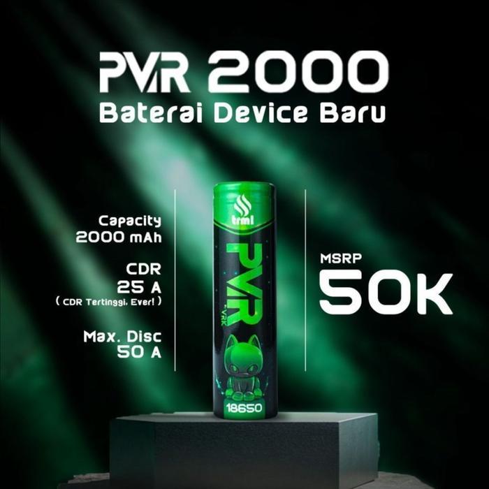 BATERAI VRK PVR 18650 2000 MAH ORI