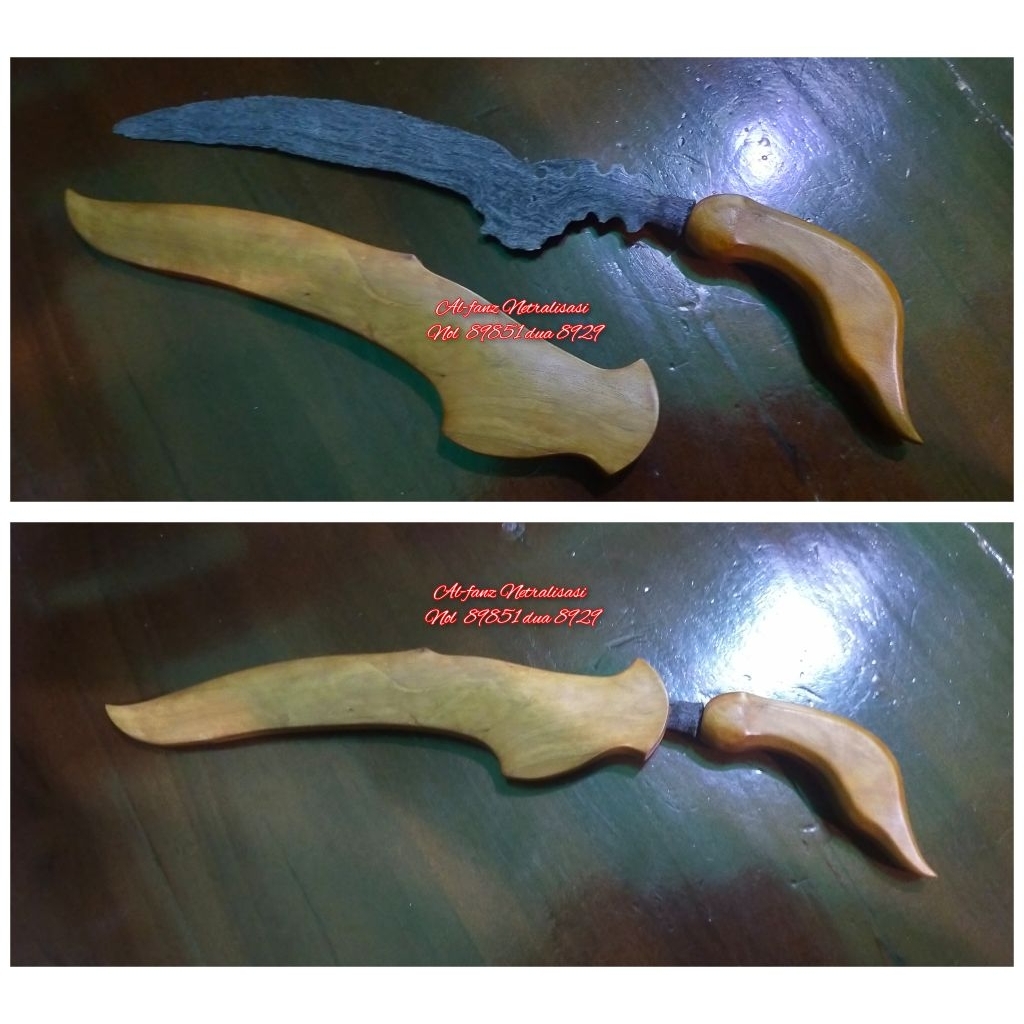 kujang Geni pamor banyu Mili tangguh Pajajaran warangka galih kayu cempaka Siliwangi yang telah mati