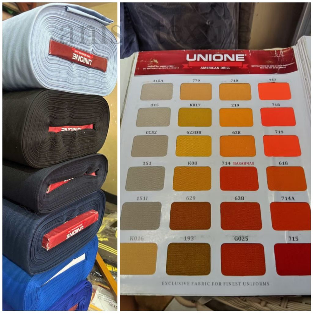 Bahan American Drill UNIONE Kain Eceran Bahan Seragam Sekolah Kain Celana Kain Kemeja Hal 2-3
