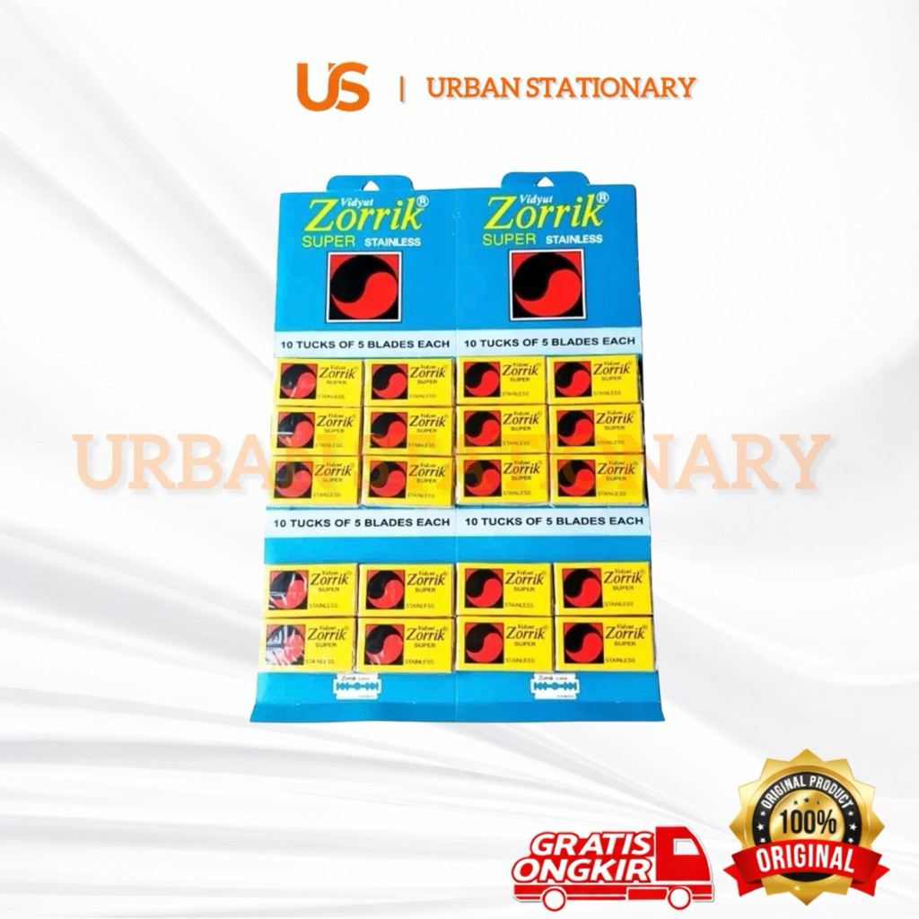 Silet Zorrik Super Kuning Stainless Silet Pisau Cukur ORIGINAL