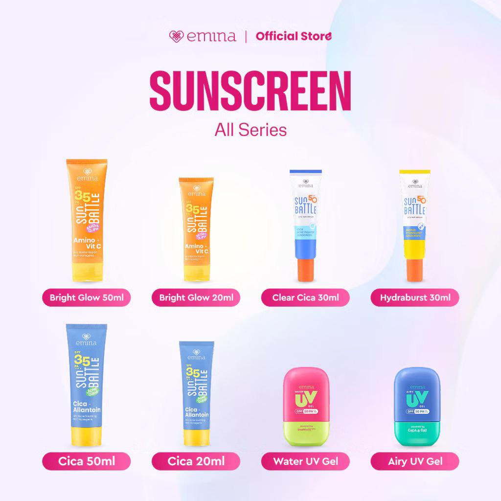 Emina sunscreen gel spf 50 - emina sunscreen wajah spf 50 - emina sunscreen wajah