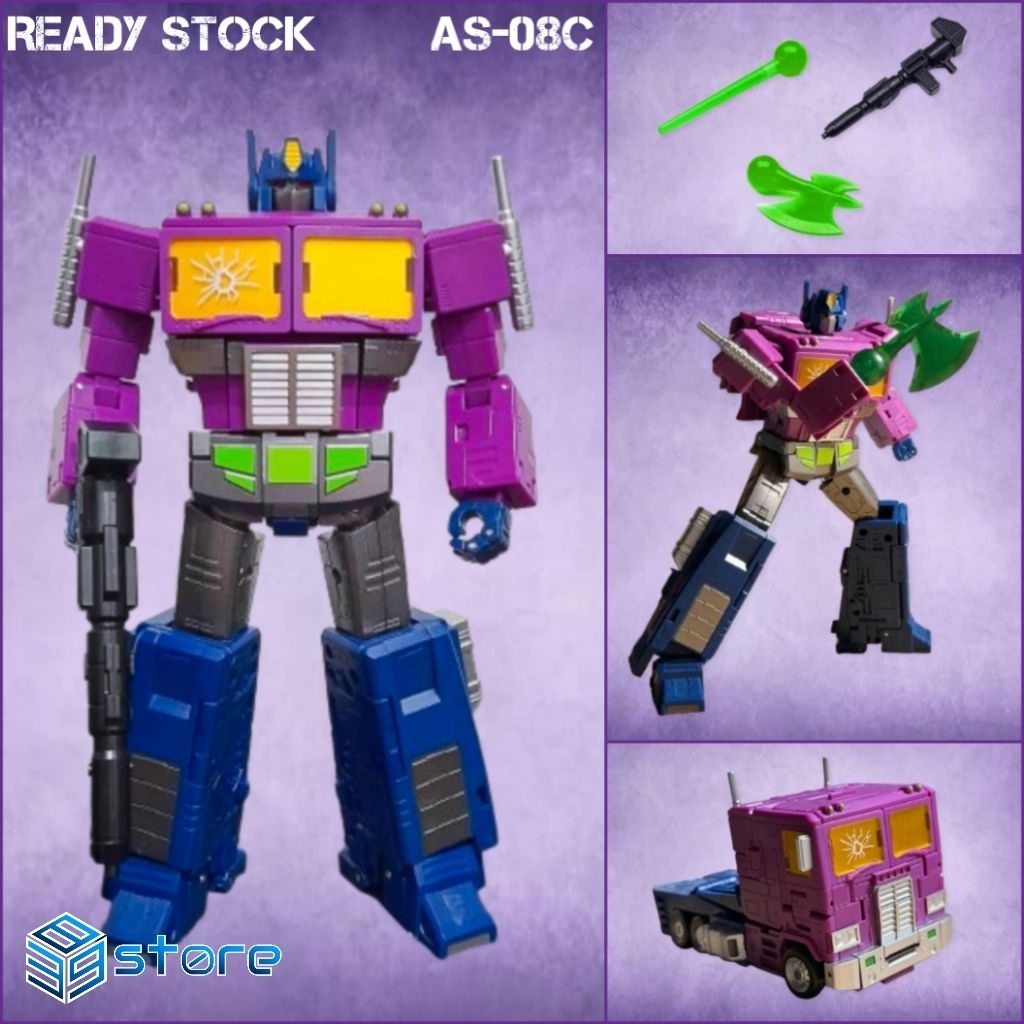 AS TOYS AS-08C KO SS86 Optimus Prime Shattered Glass Version