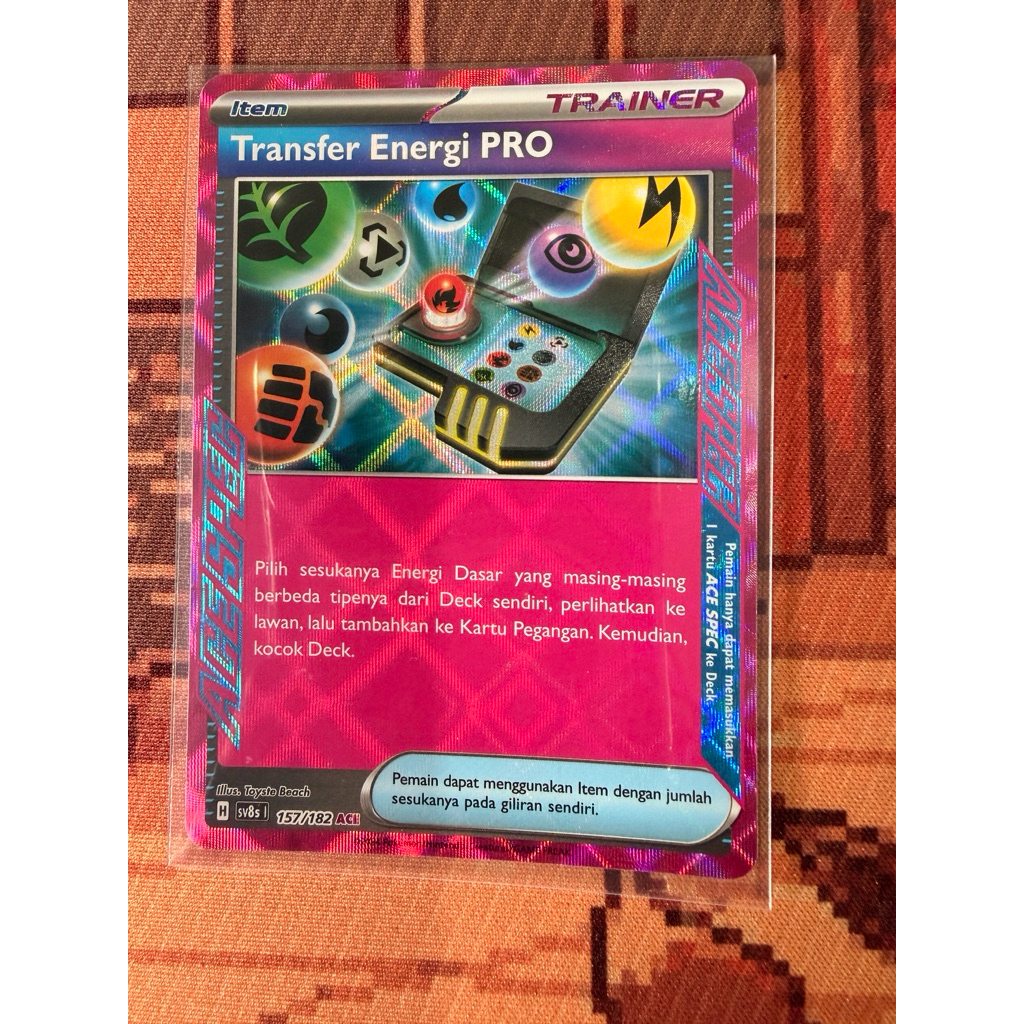 Kartu Pokemon Transfer Energi PRO ACE 157/182