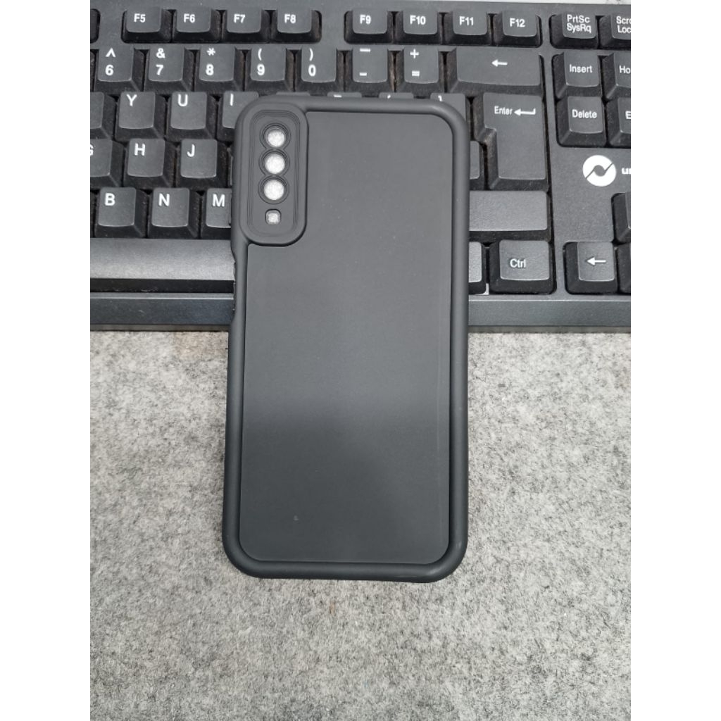 Softcase SAMSUNG A7 2018 matte black procam case premium berkulitas elegan dan mewah