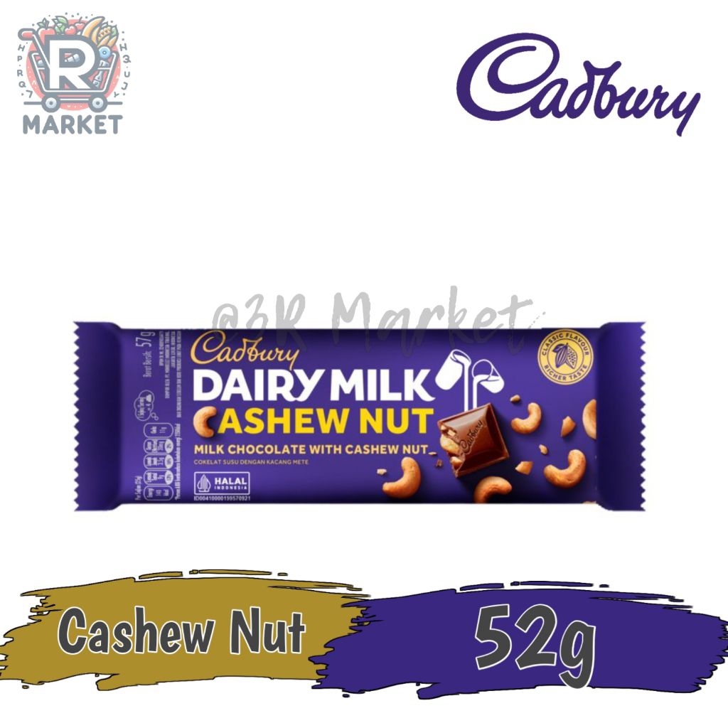 Cadbury Dairy Milk Cashew Nut Milk Chocolate With Cashew Nut Chocolate Bar