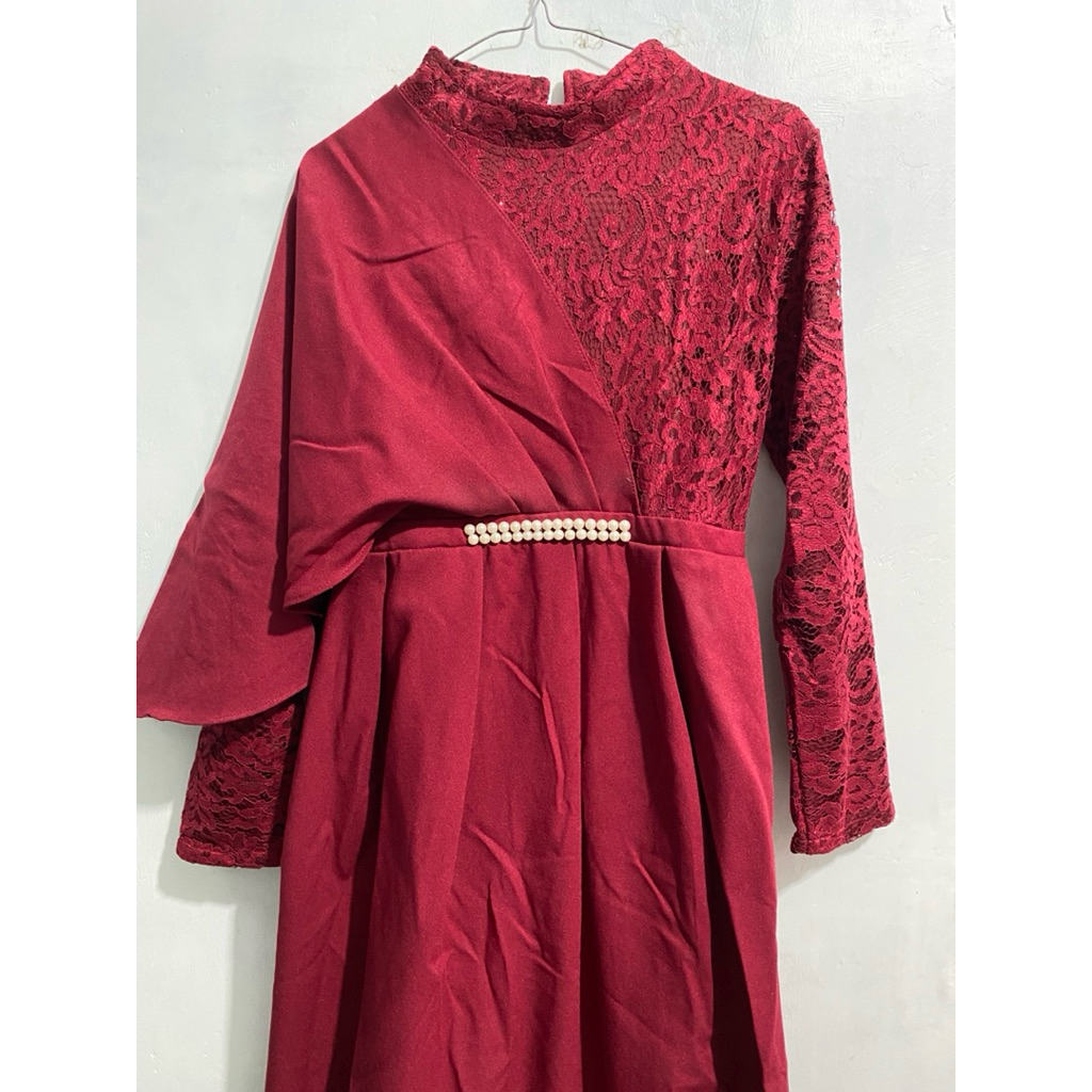 PRELOVED DRESS BRUKAT | DRESS WISUDA | BRUKAT WISUDA