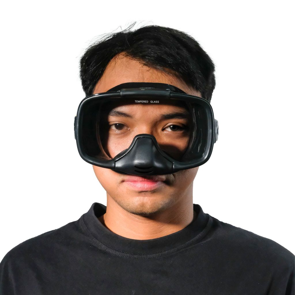 Snorkeling dan Freedive Mask Cozaze Easy Clearing 1 - High Volumn Mask - Bisa Buat Mata Minus