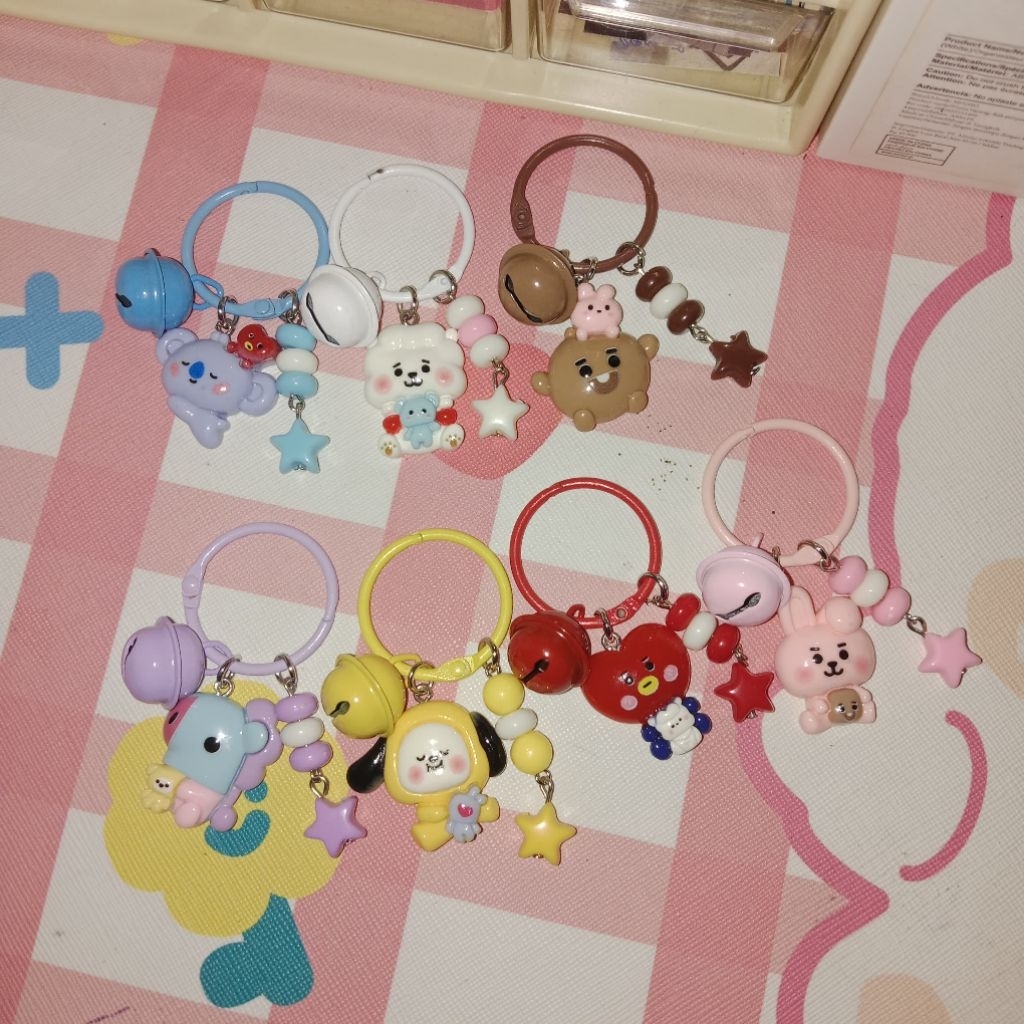 •> New link ~ BT21 mini ring keyring || keyring BT21 <•