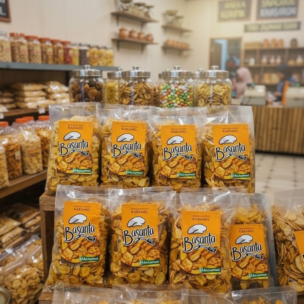 Keripik Pisang Manis/Keripik Pisang Karamel/250gr