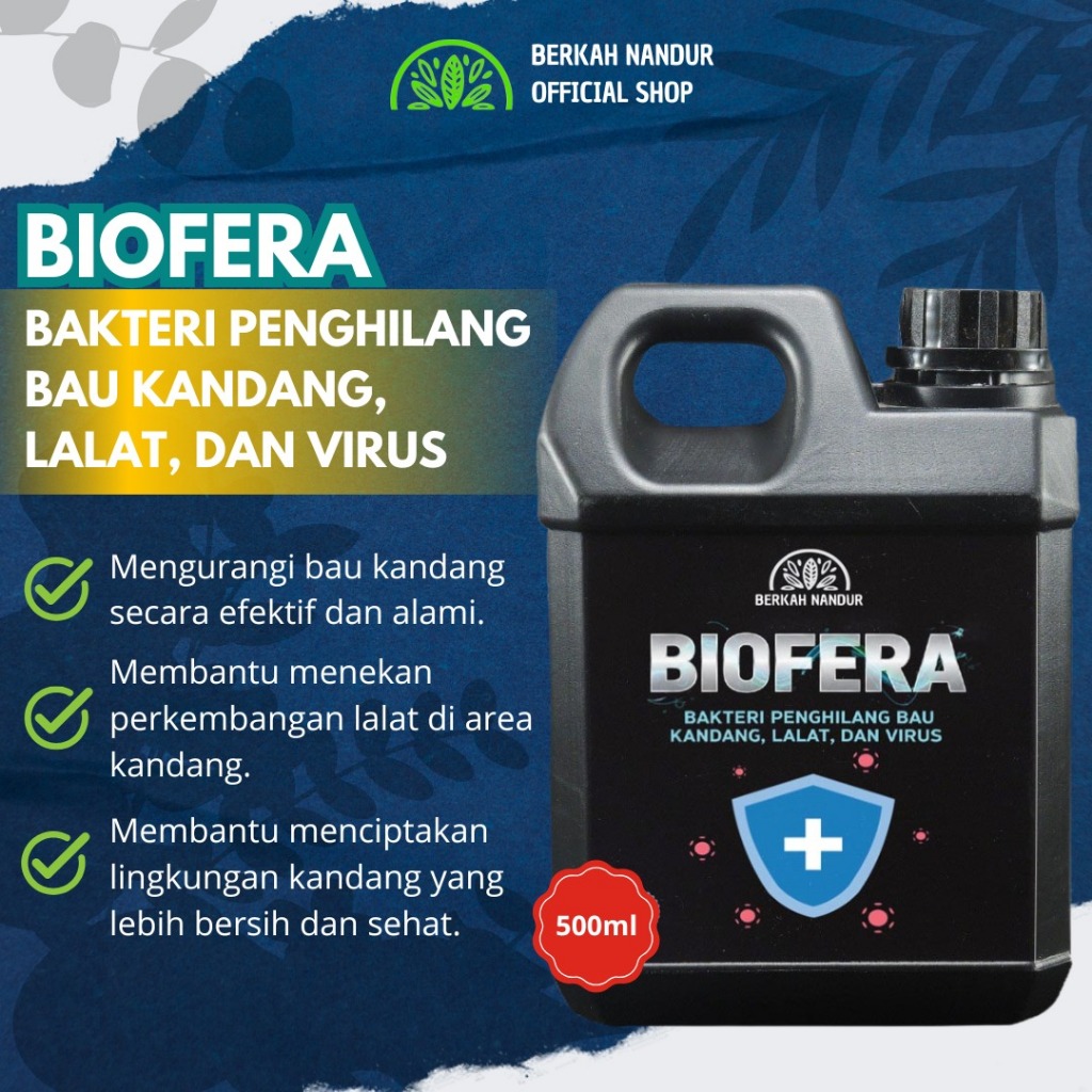 BIOFERA Penghilang Bau Kandang Lalat dan Penghilang Bau Amoniak Ternak Kandang Ayam